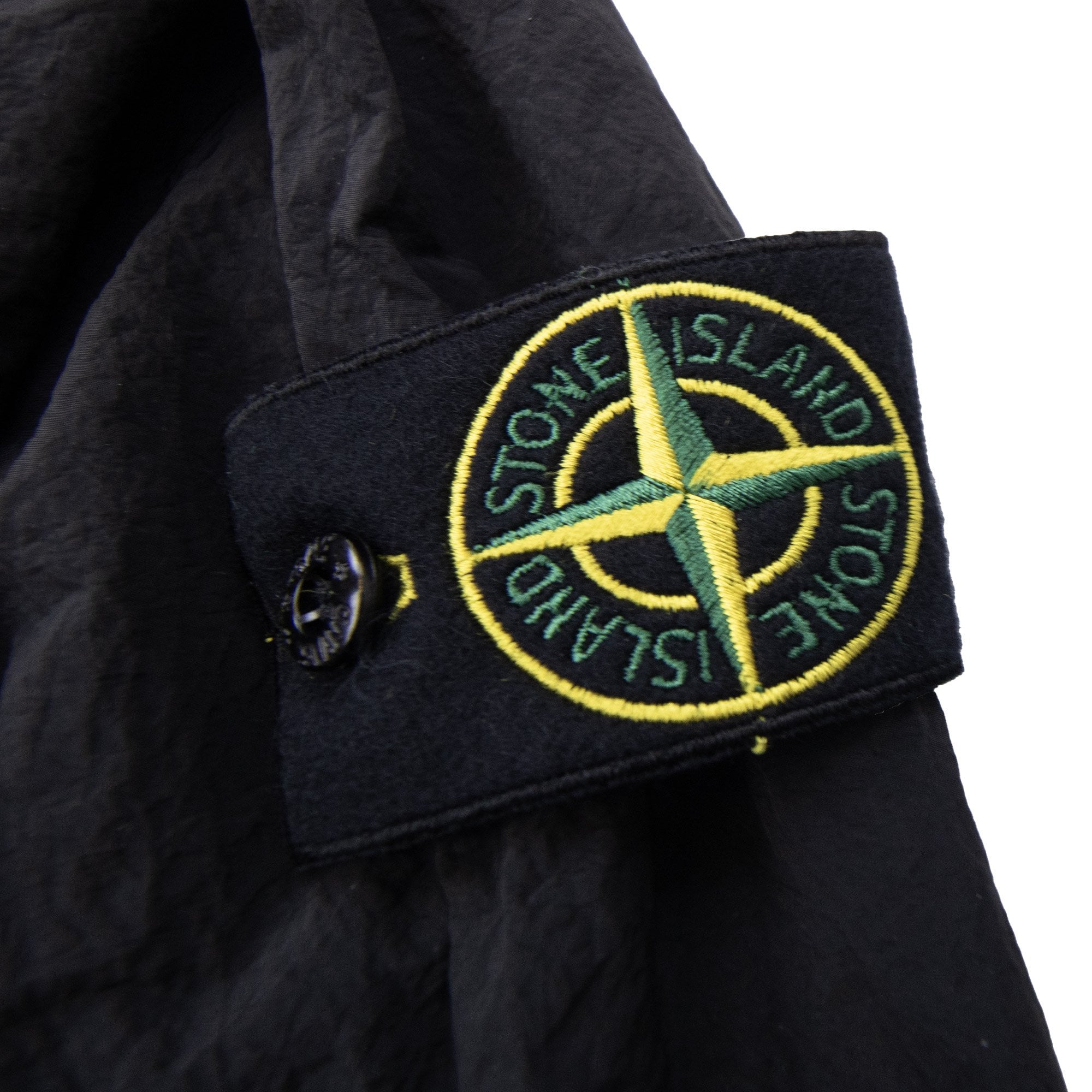 Stone Island 1200031 Nylon Metal Zip Overshirt Black V0029