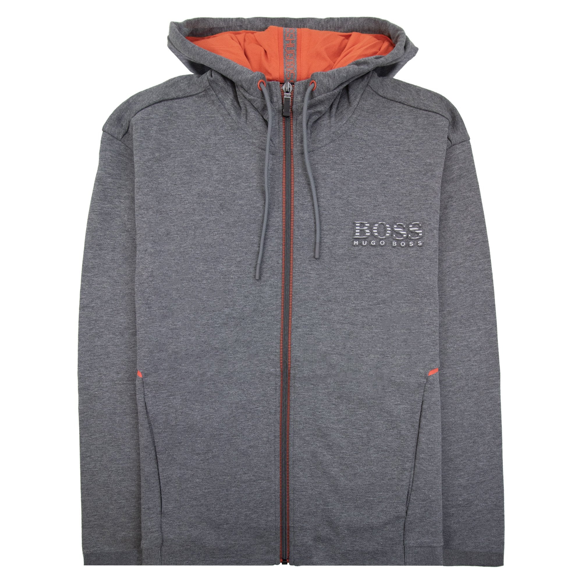 Hugo Boss Saggy Hoodie Grey/red