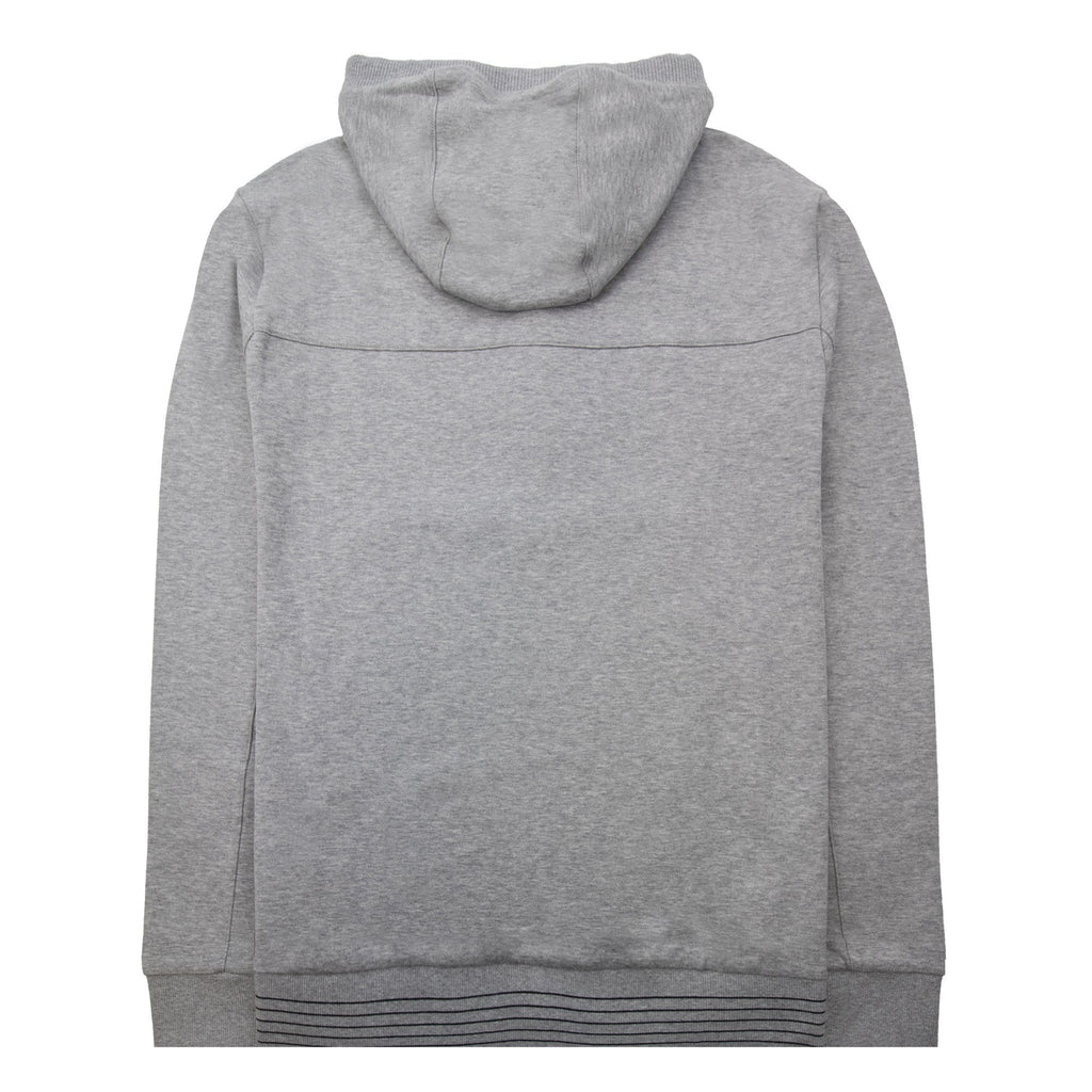 Hugo Boss Rubber Logo Zip Up Hoodie Gray 059