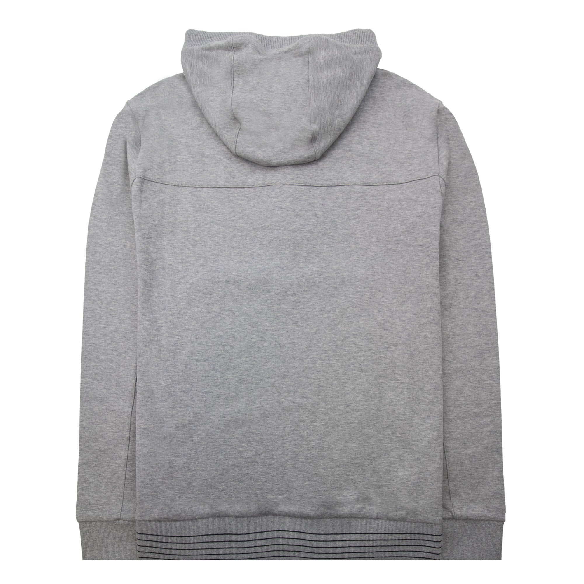 Hugo Boss Rubber Logo Zip Up Hoodie Gray 059