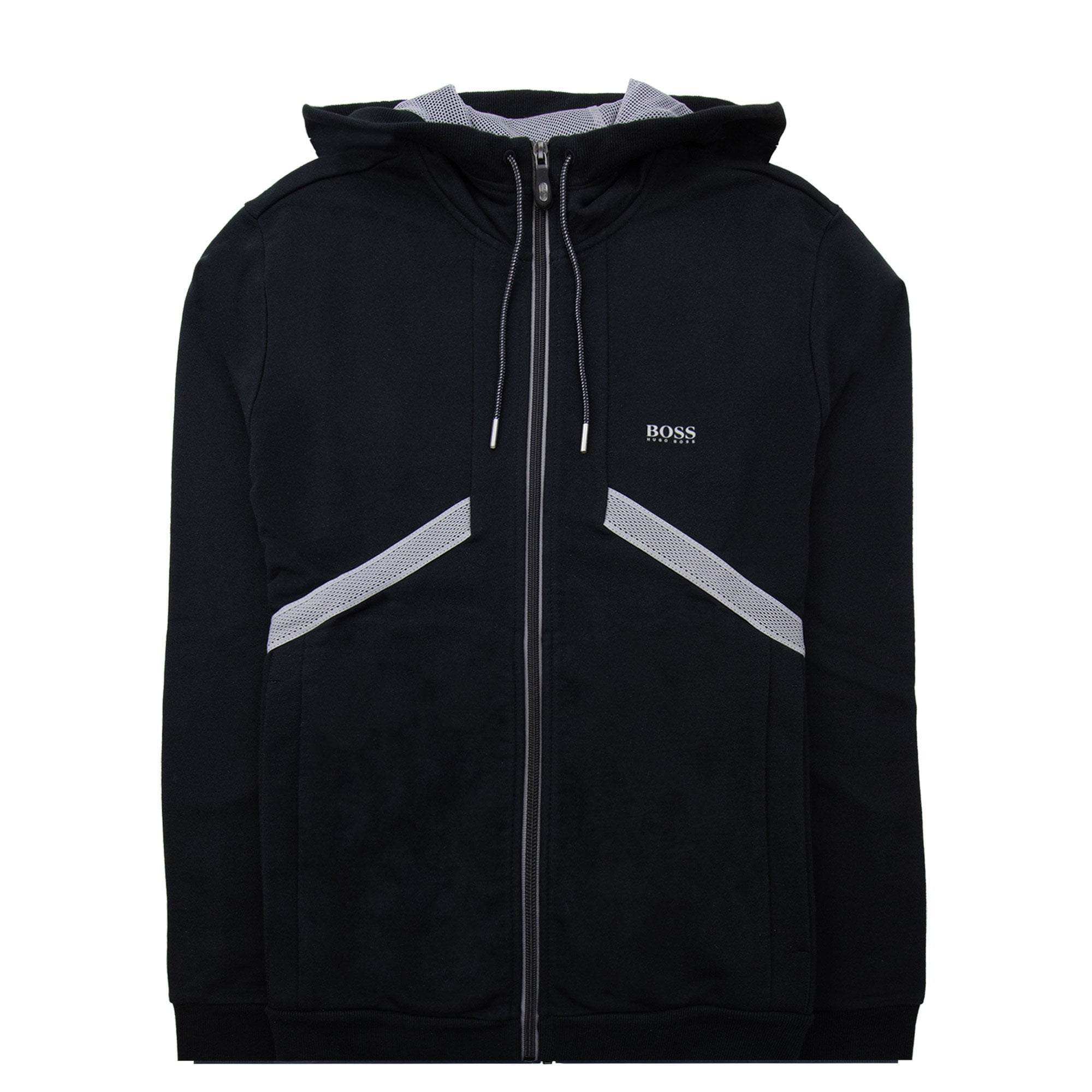 Hugo Boss Saggy 1 Mesh Hoodie Black