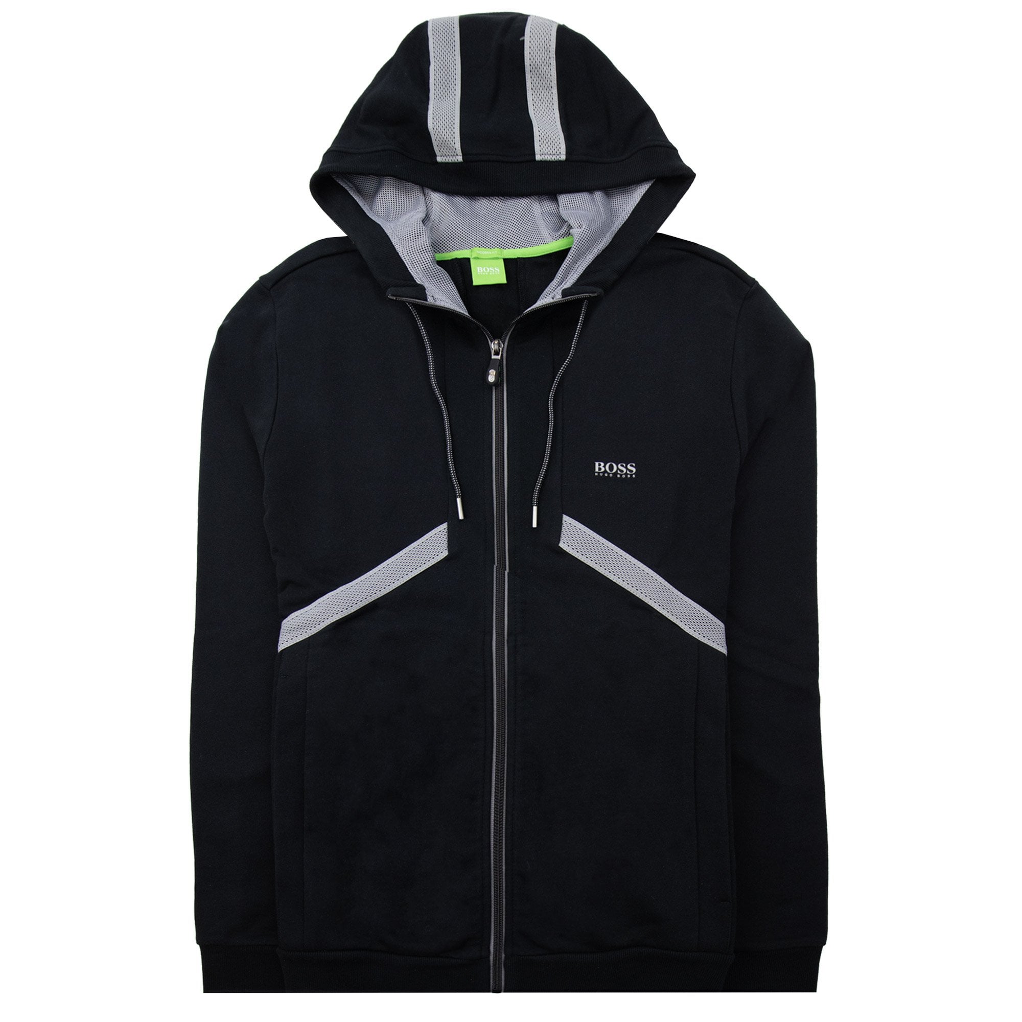 Hugo Boss Saggy 1 Mesh Hoodie Black