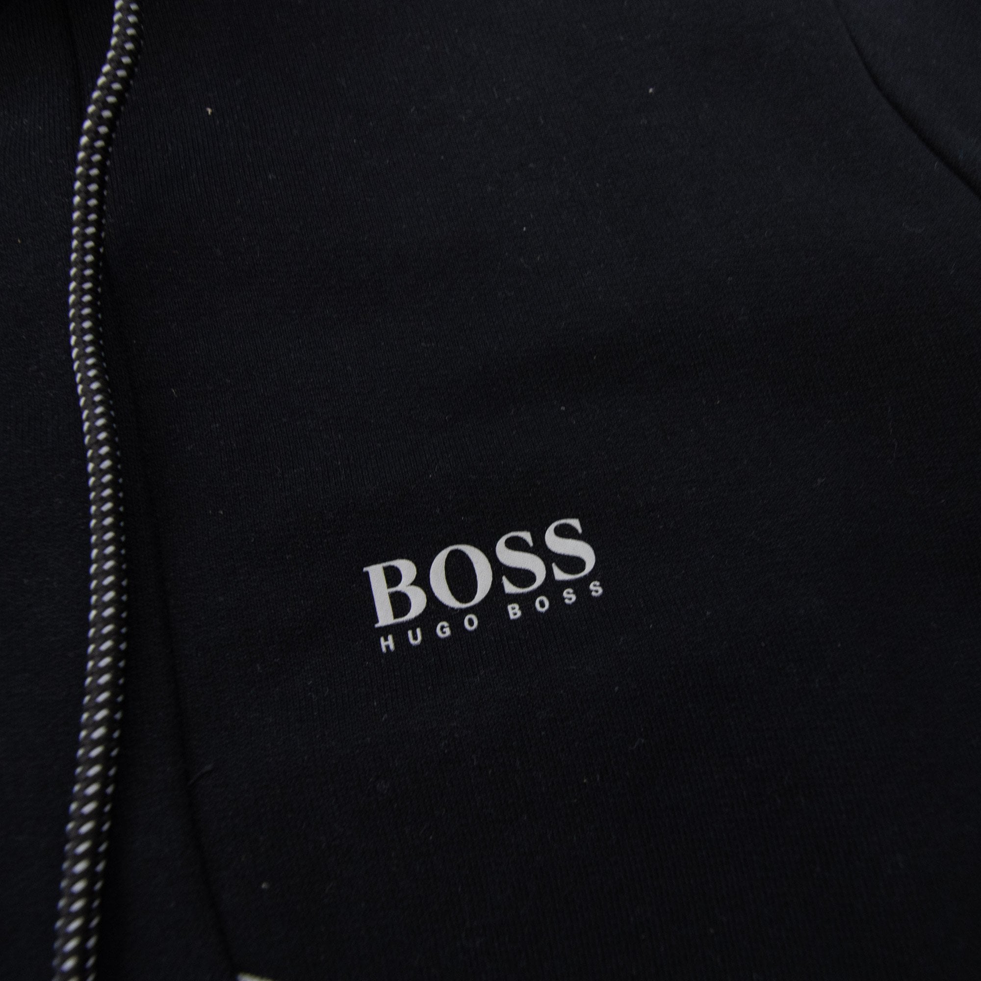 Hugo Boss Saggy 1 Mesh Hoodie Black