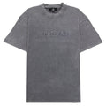 Represent Embroidered Serif Logo T Shirt Vintage Grey