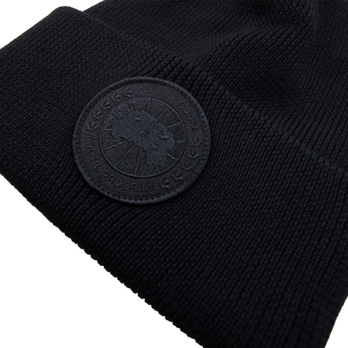 Canada Goose Arctic Disc Ribbed Beanie Black/black