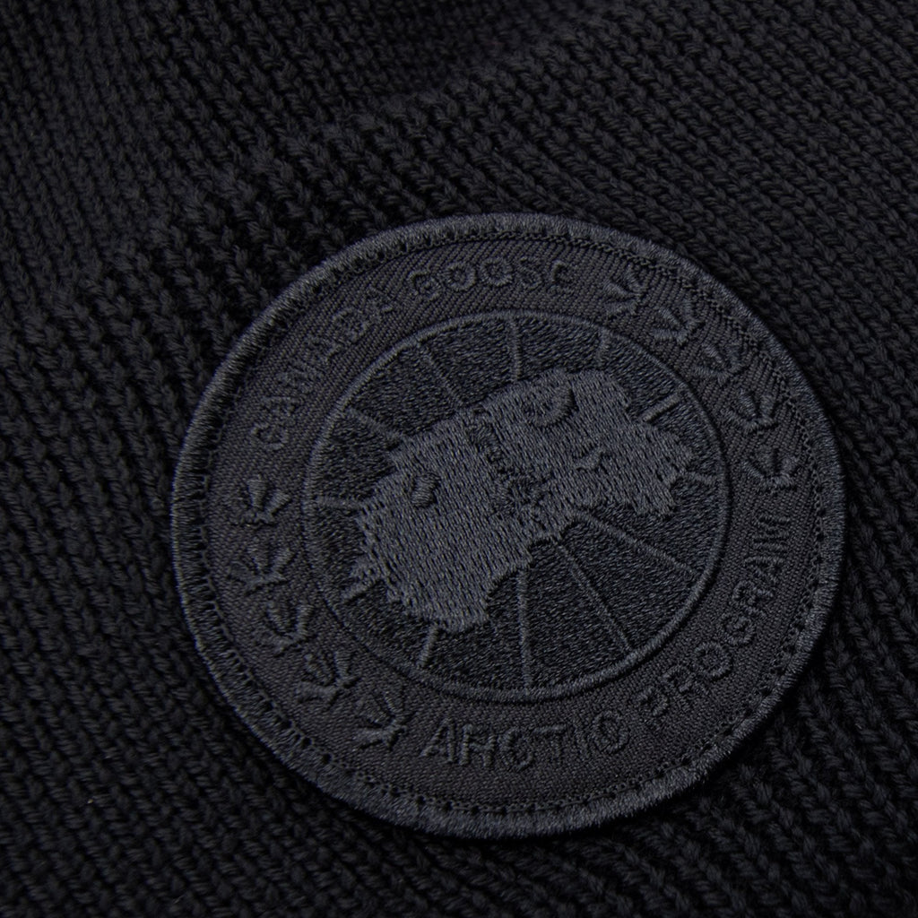 Canada Goose Arctic Disc Ribbed Beanie Black/black