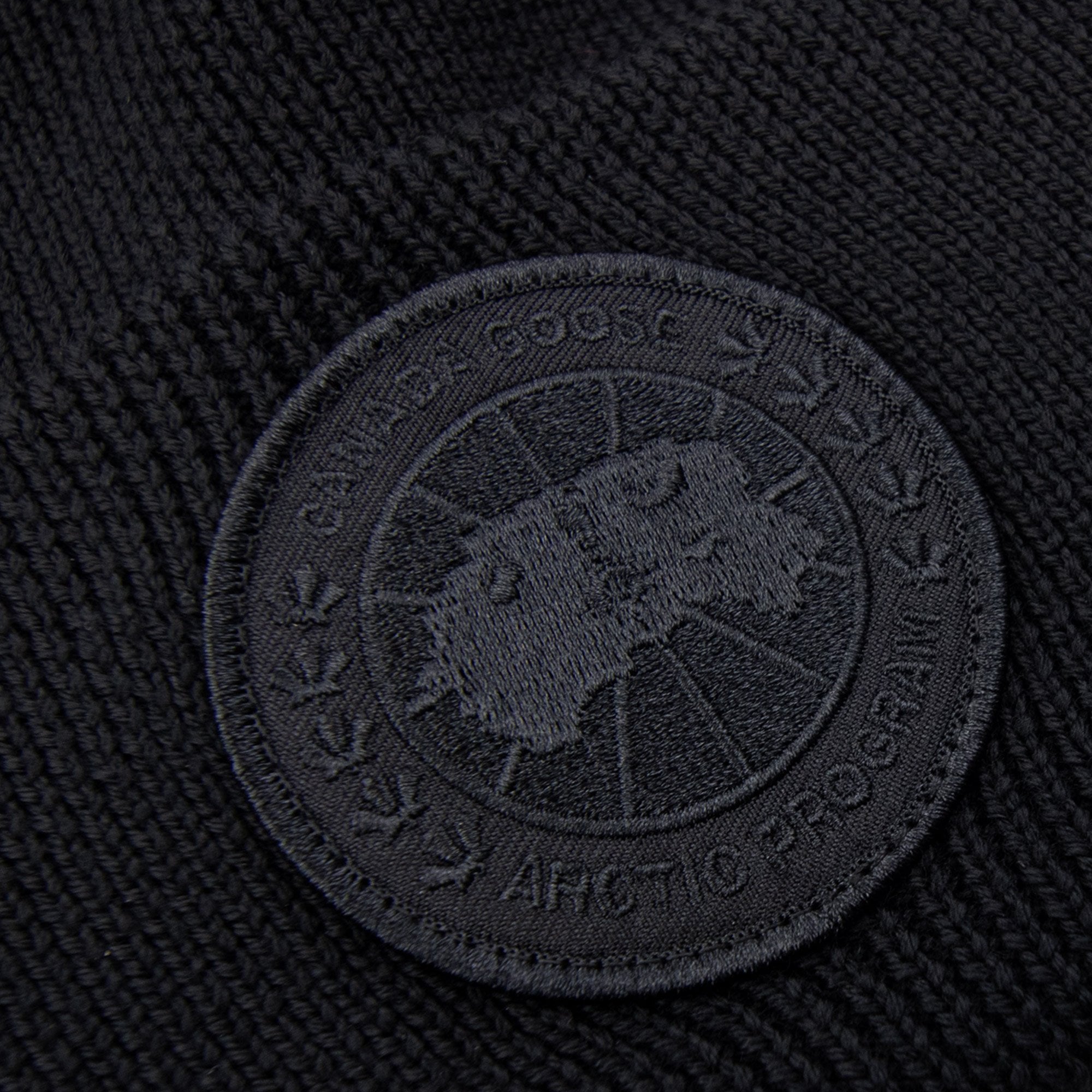 Canada Goose Arctic Disc Ribbed Beanie Black/black