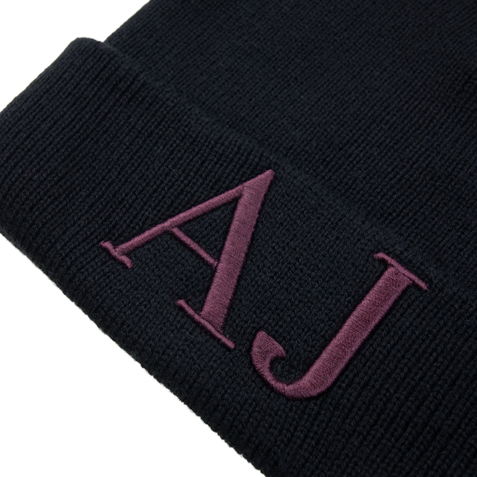 Armani Jeans Aj Front Logo Wool Beanie Nero