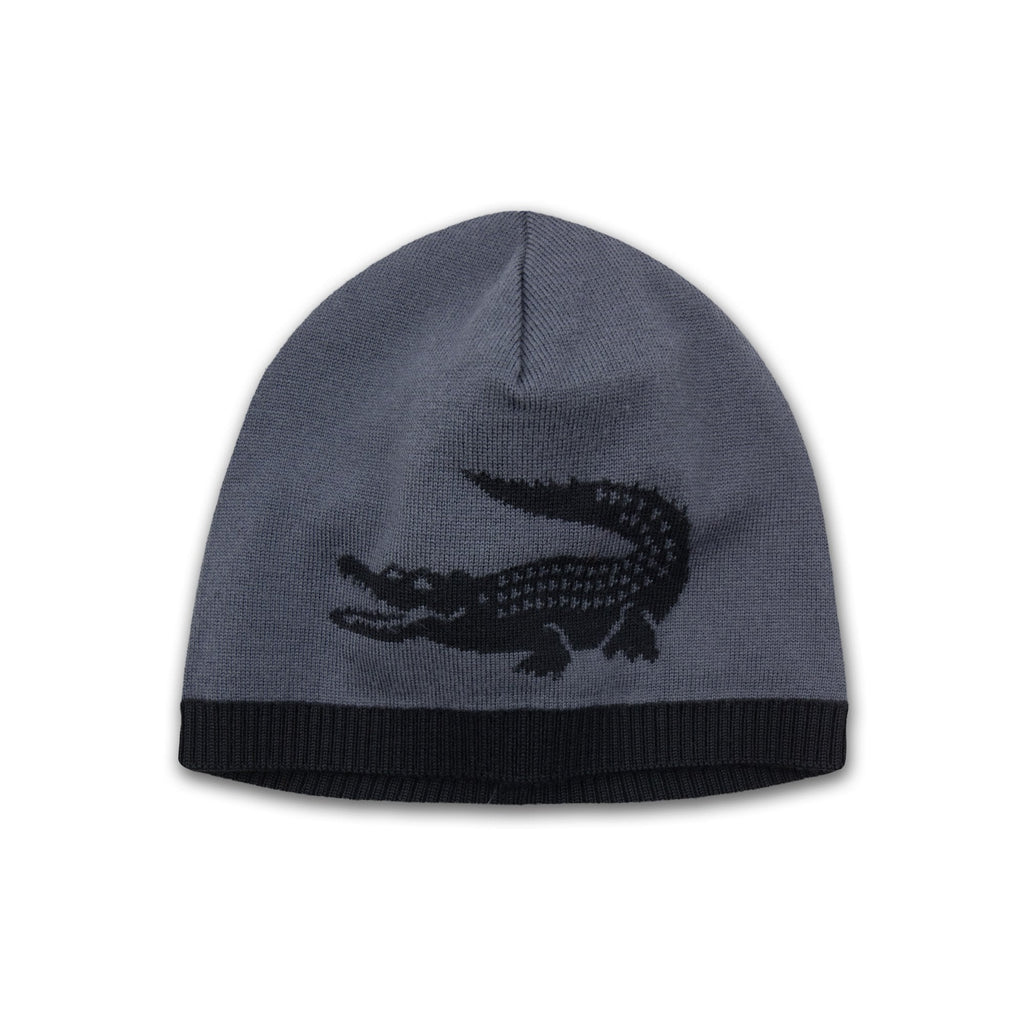 Lacoste Reversible Wool Logo Beanie Black/grey
