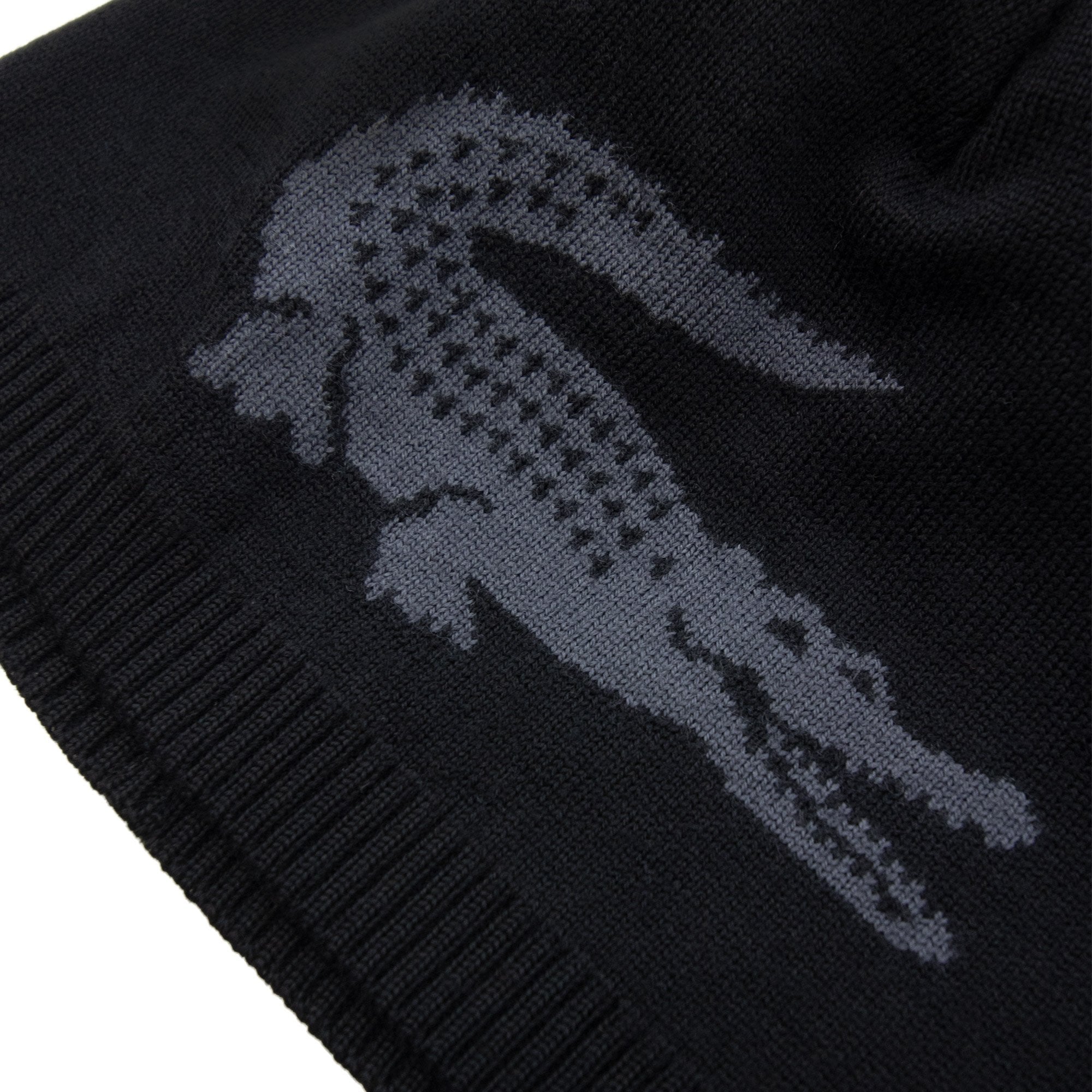 Lacoste Reversible Wool Logo Beanie Black/grey