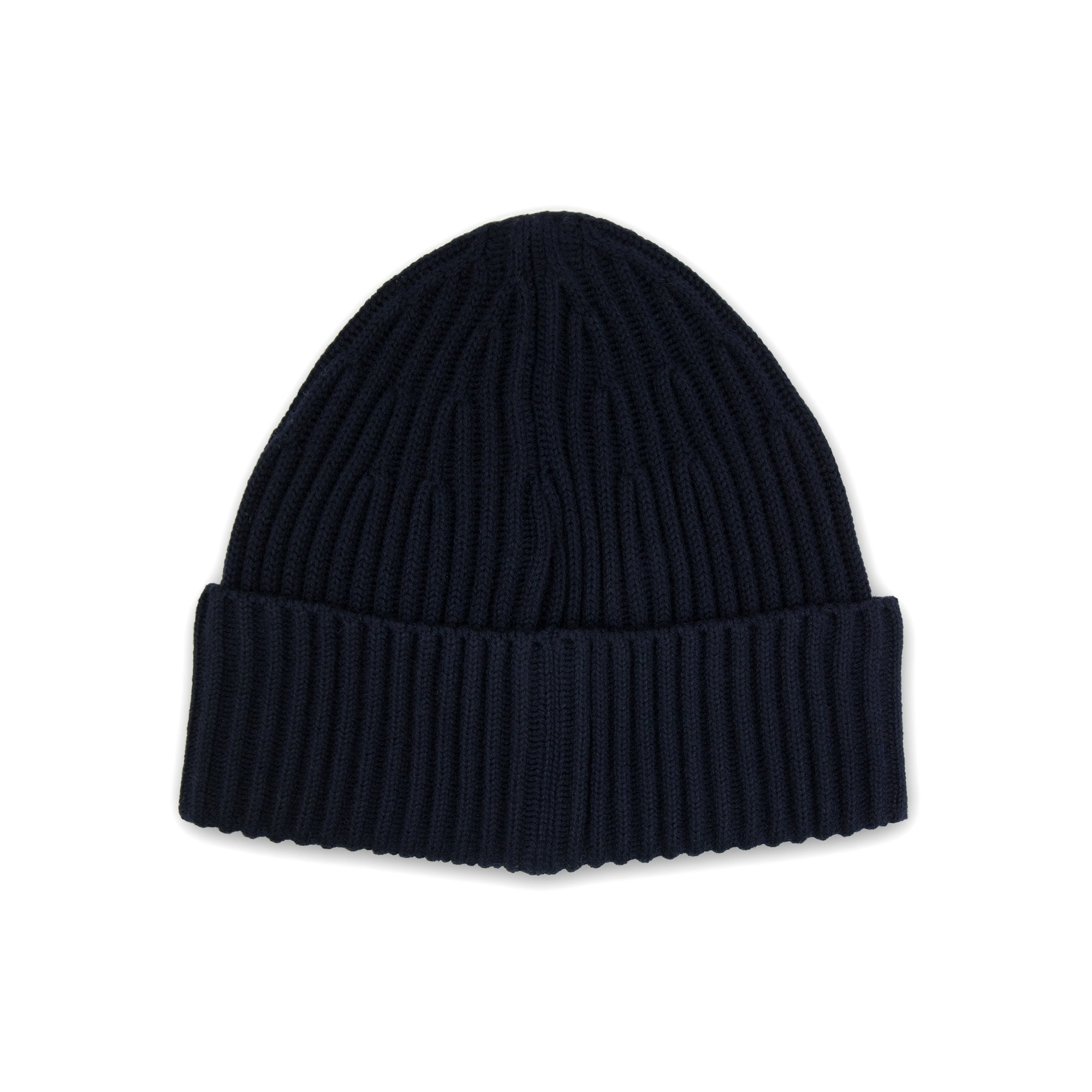 Stone Island N100002 Full Rib Wool Beanie Navy Blue V0020