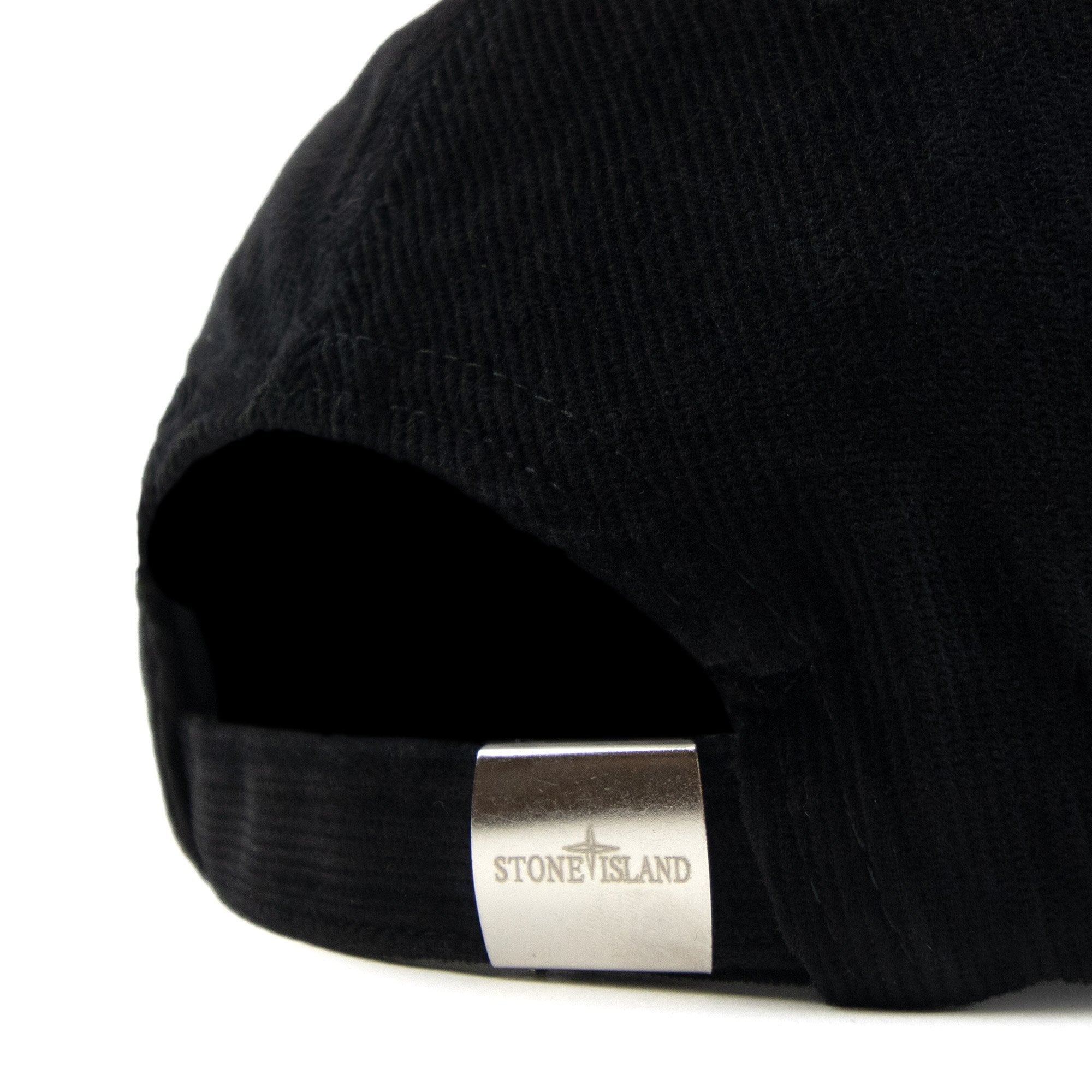 Stone Island 9100005 Cotton Micro-corduroy Cap Black V0029
