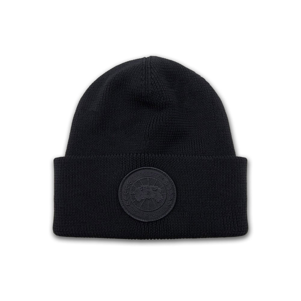 Canada Goose Arctic Disc Ribbed Beanie Black/black