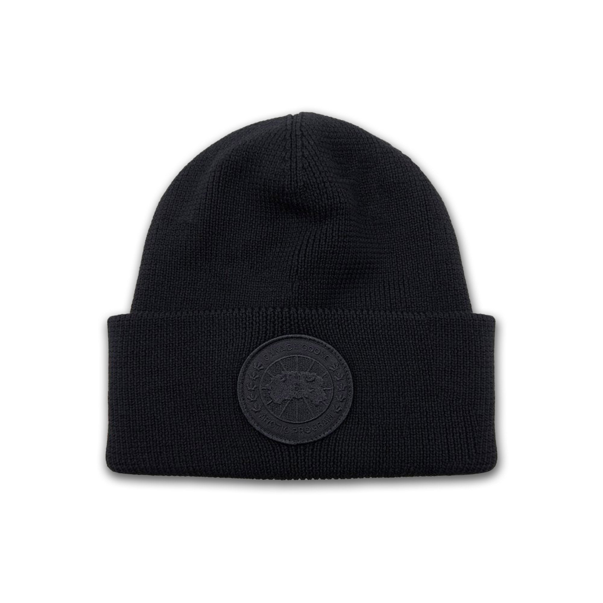 Canada Goose Arctic Disc Ribbed Beanie Black/black