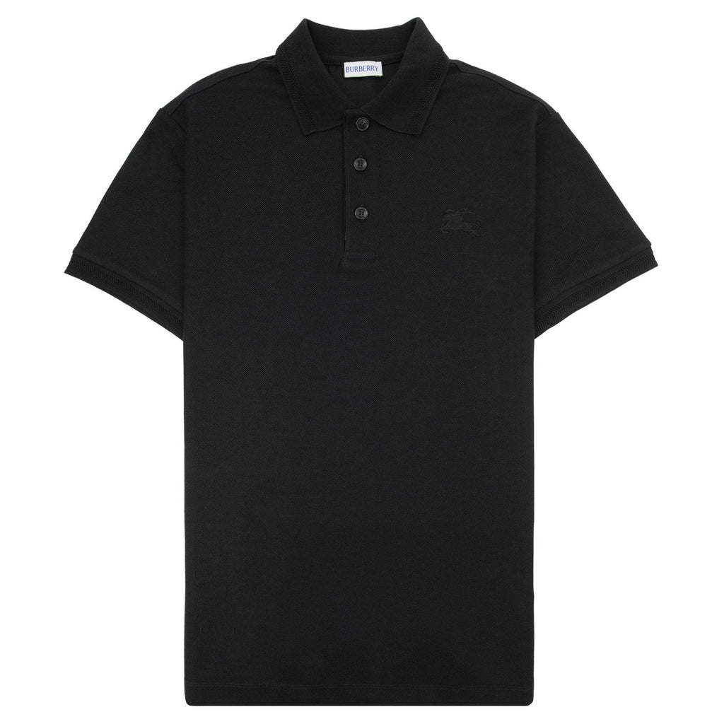 Burberry Eddie Cotton Polo Shirt Black