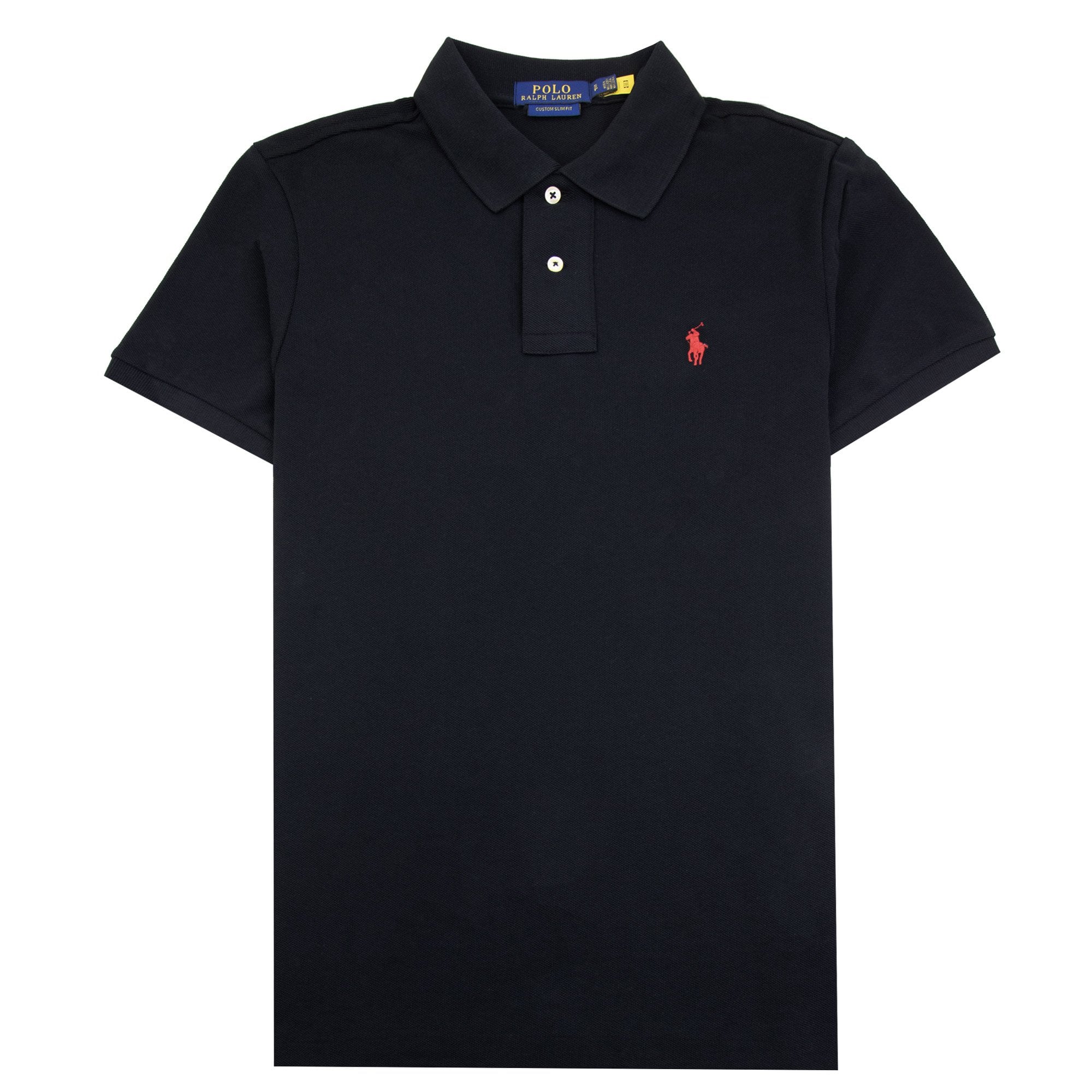 Polo Ralph Lauren Custom Slim Fit Polo Black