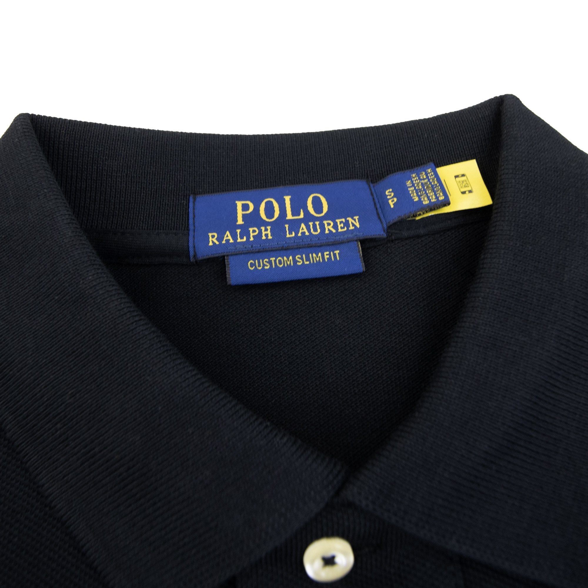 Polo Ralph Lauren Custom Slim Fit Polo Black
