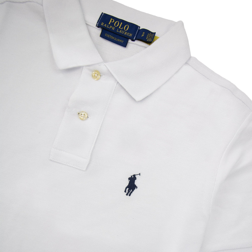 Polo Ralph Lauren Custom Slim Fit Polo White