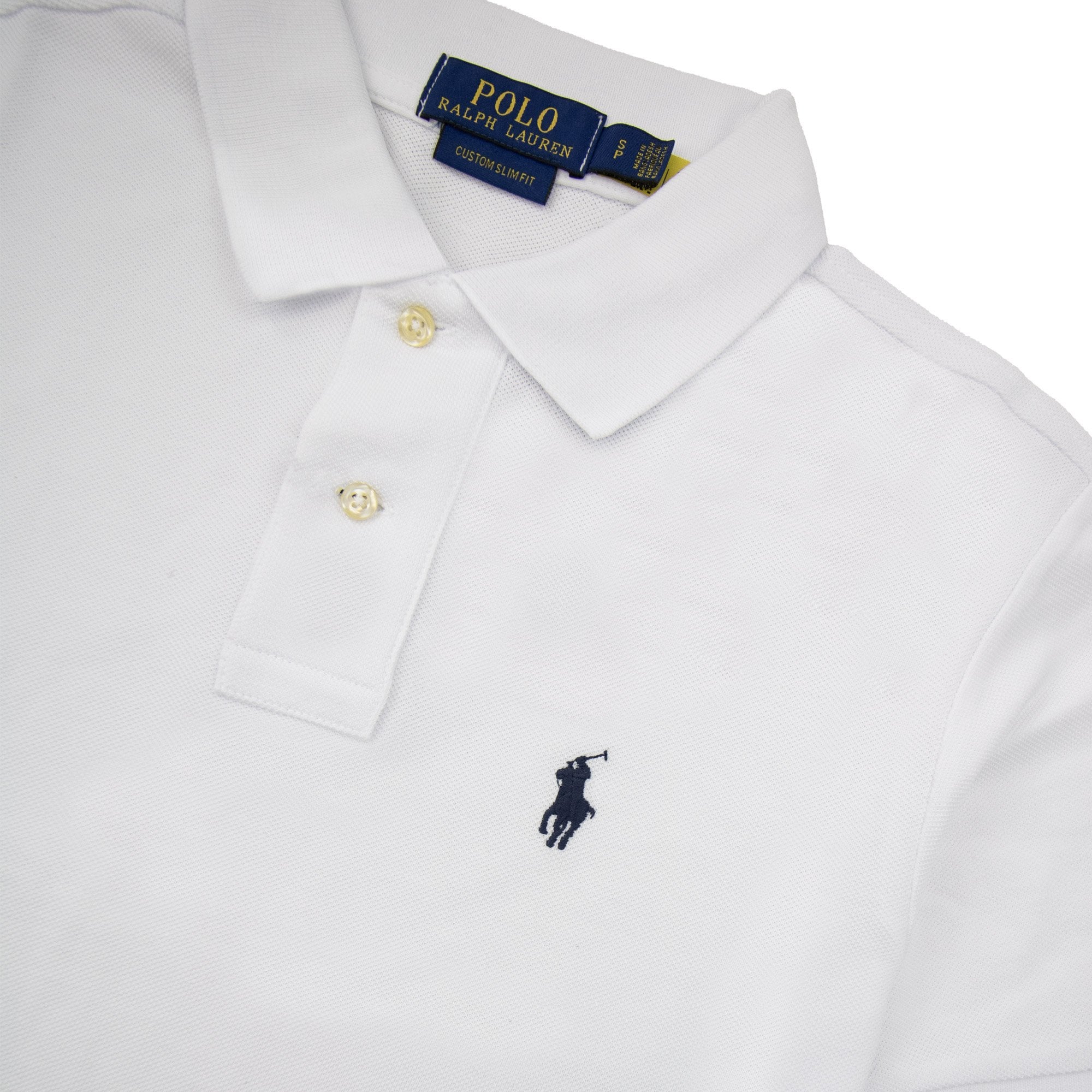 Polo Ralph Lauren Custom Slim Fit Polo White