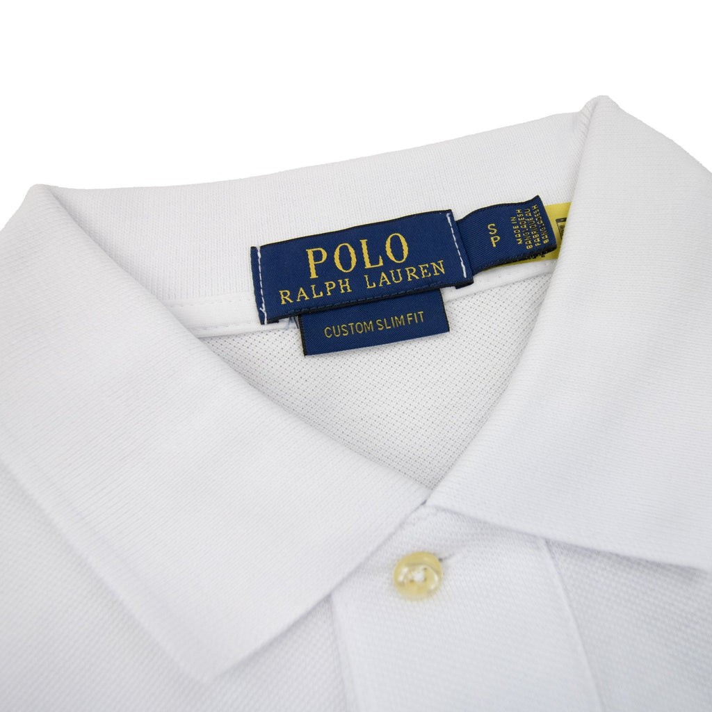 Polo Ralph Lauren Custom Slim Fit Polo White