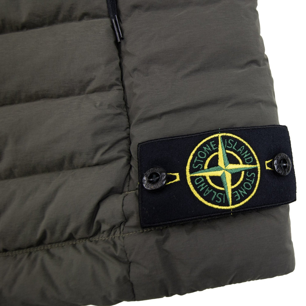 Stone Island G100004 Seamless Tunnel Down Gilet Khaki V0054
