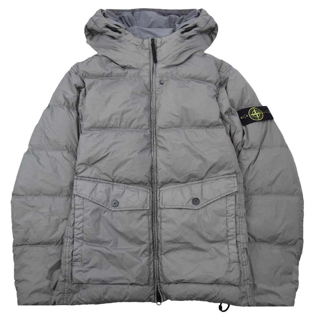Stone Island 4100011 Crinkle Reps Ny Recycled Nylon Jacket Cement V006b