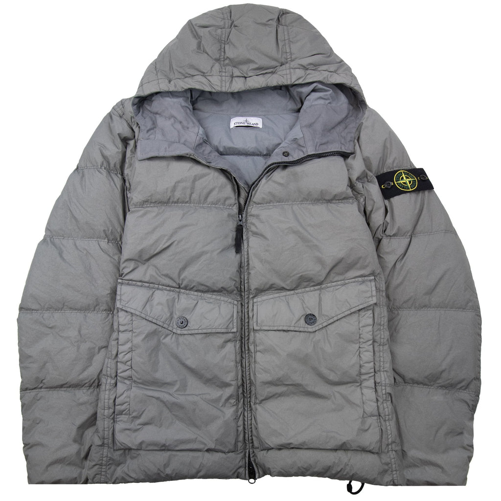 Stone Island 4100011 Crinkle Reps Ny Recycled Nylon Jacket Cement V006b