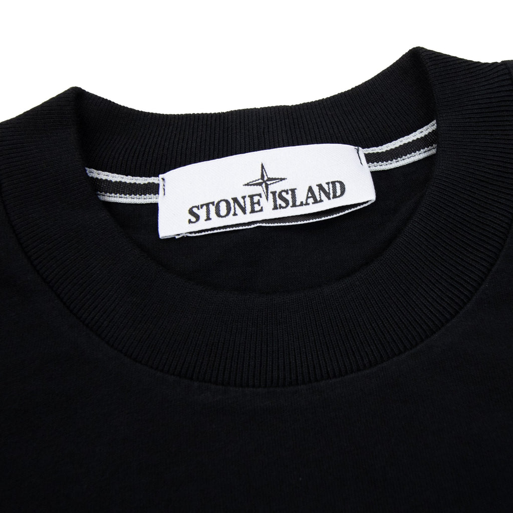 Stone Island 2100037 Regular-fit Short-sleeve T-shirt With Industrial Print Black V0029