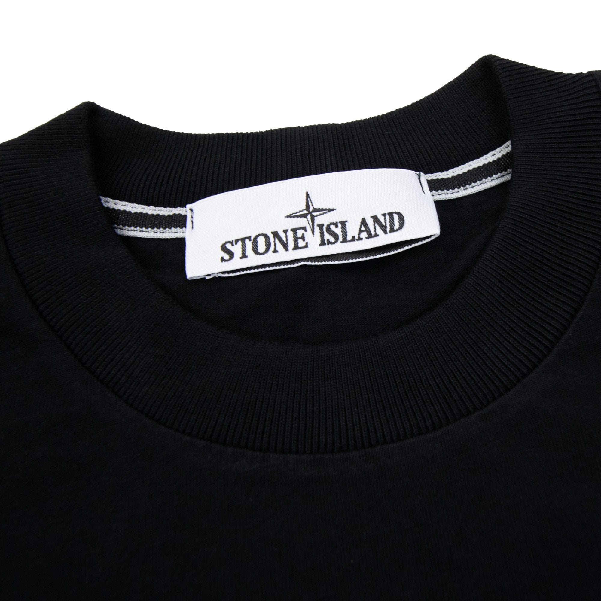 Stone Island 2100037 Regular-fit Short-sleeve T-shirt With Industrial Print Black V0029