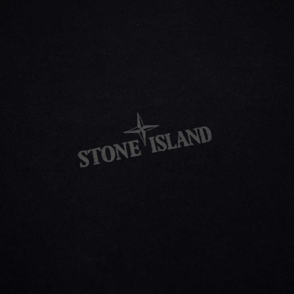 Stone Island 2100037 Regular-fit Short-sleeve T-shirt With Industrial Print Black V0029