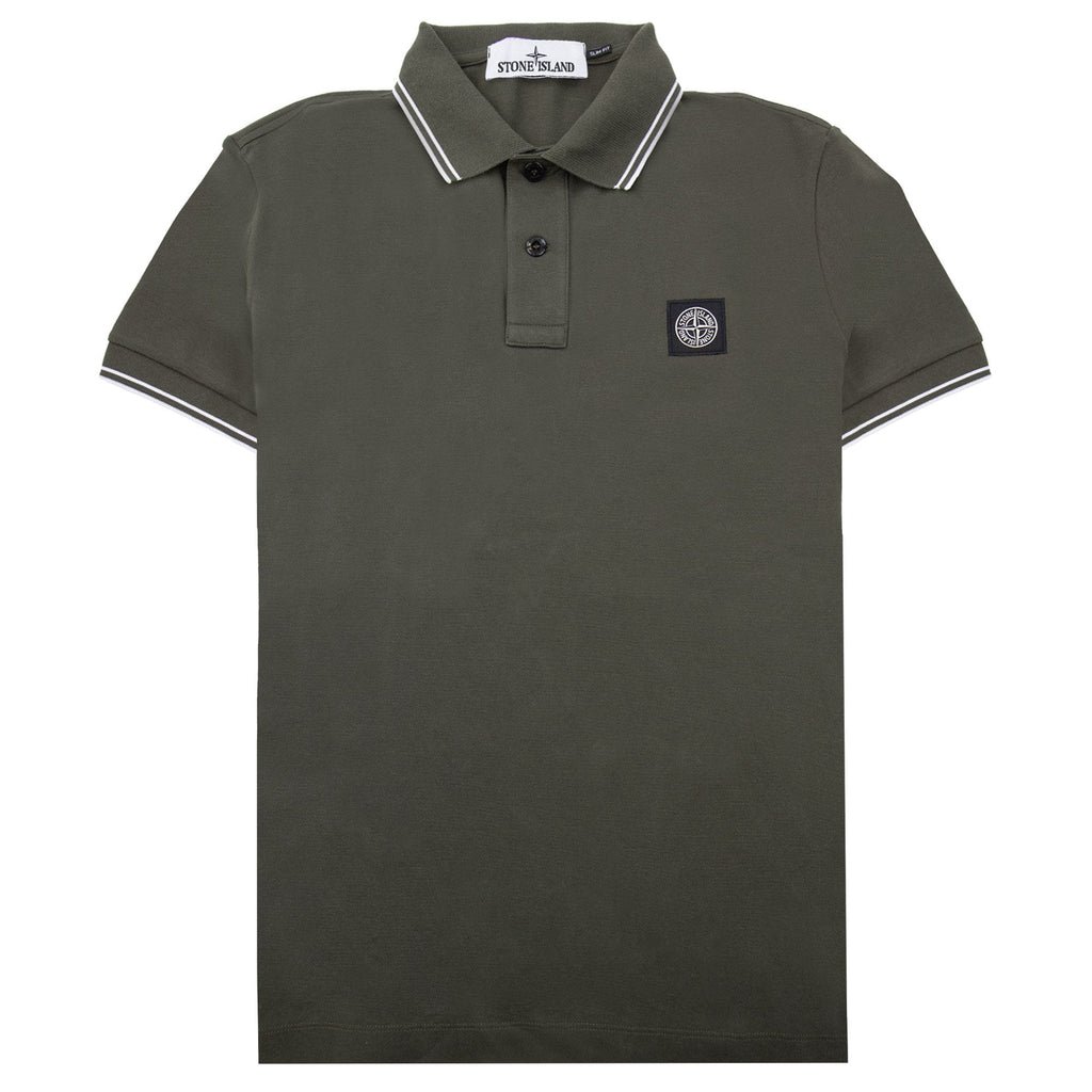 Stone Island 22s18 Slim Fit Polo Shirt Khaki V0054
