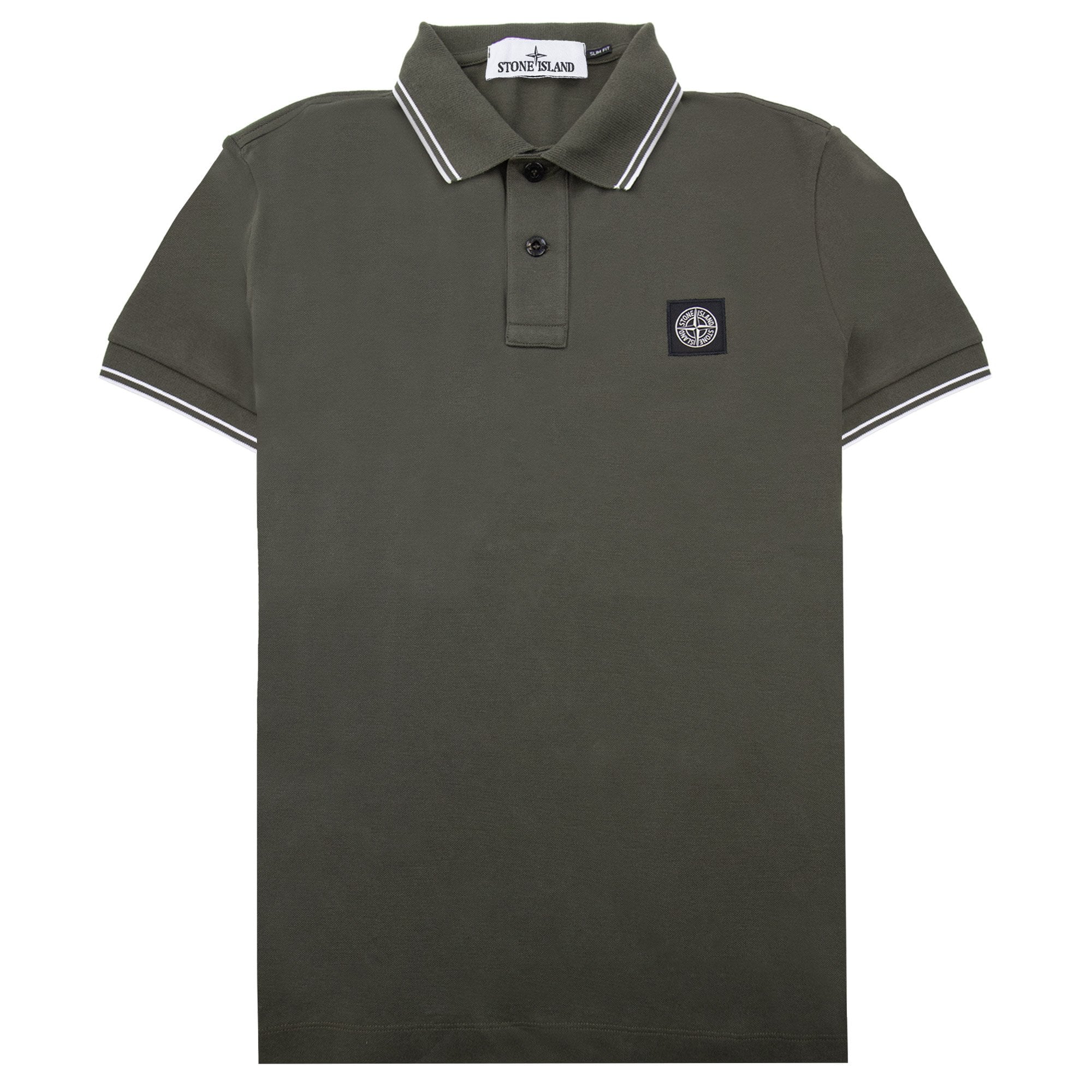 Stone Island 22s18 Slim Fit Polo Shirt Khaki V0054