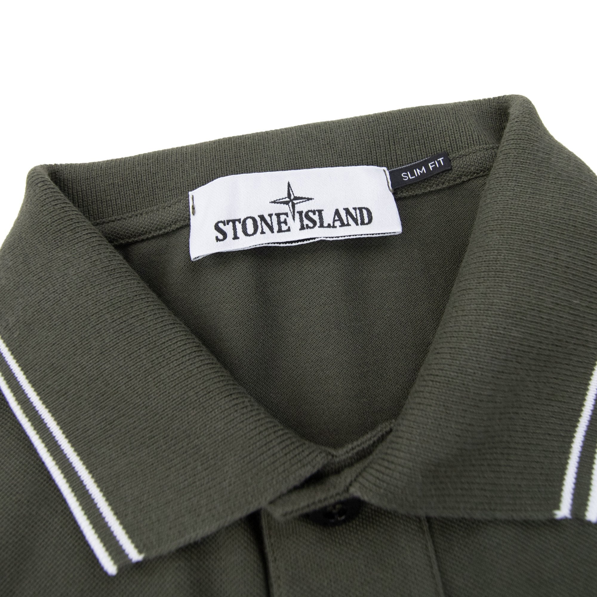 Stone Island 22s18 Slim Fit Polo Shirt Khaki V0054