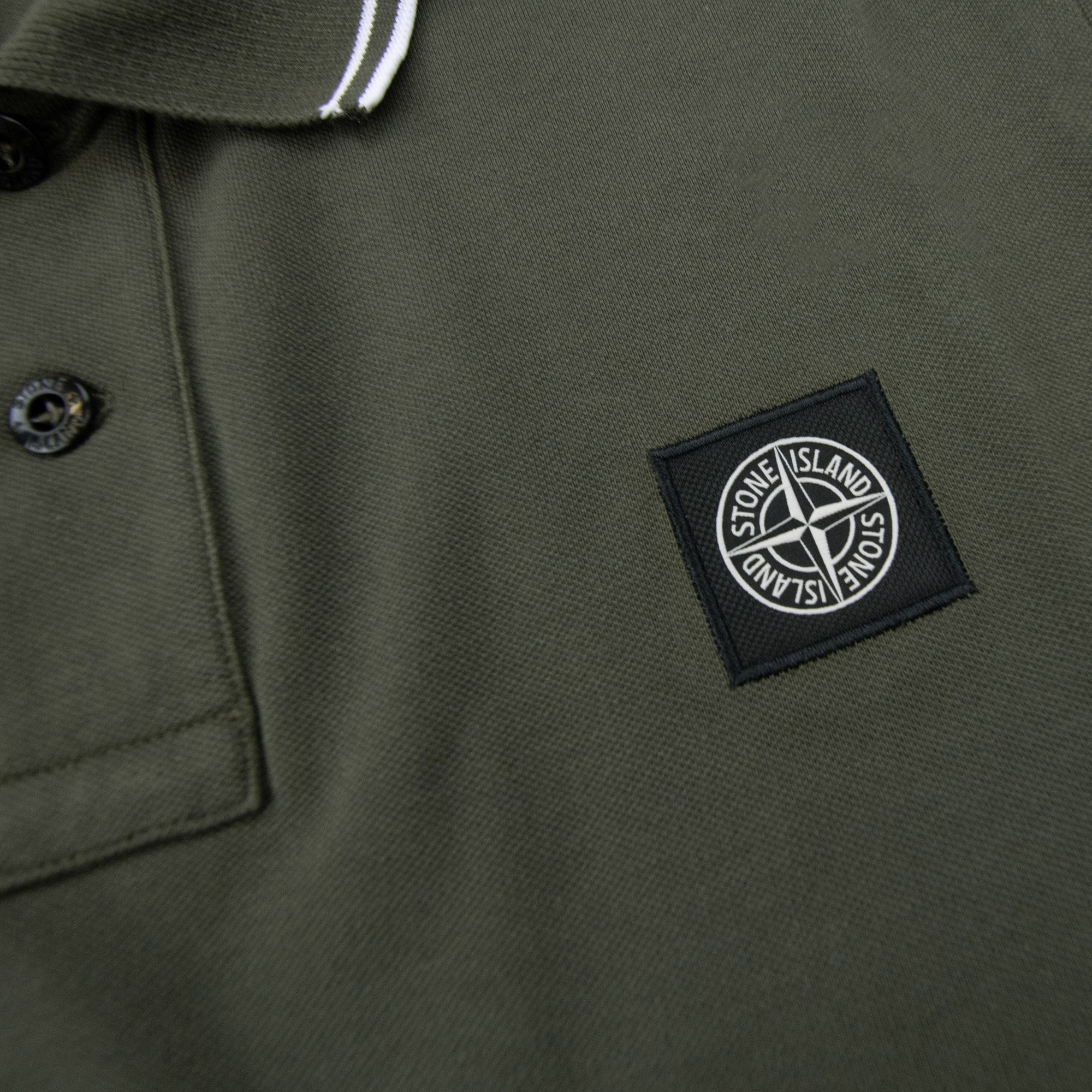 Stone Island 22s18 Slim Fit Polo Shirt Khaki V0054