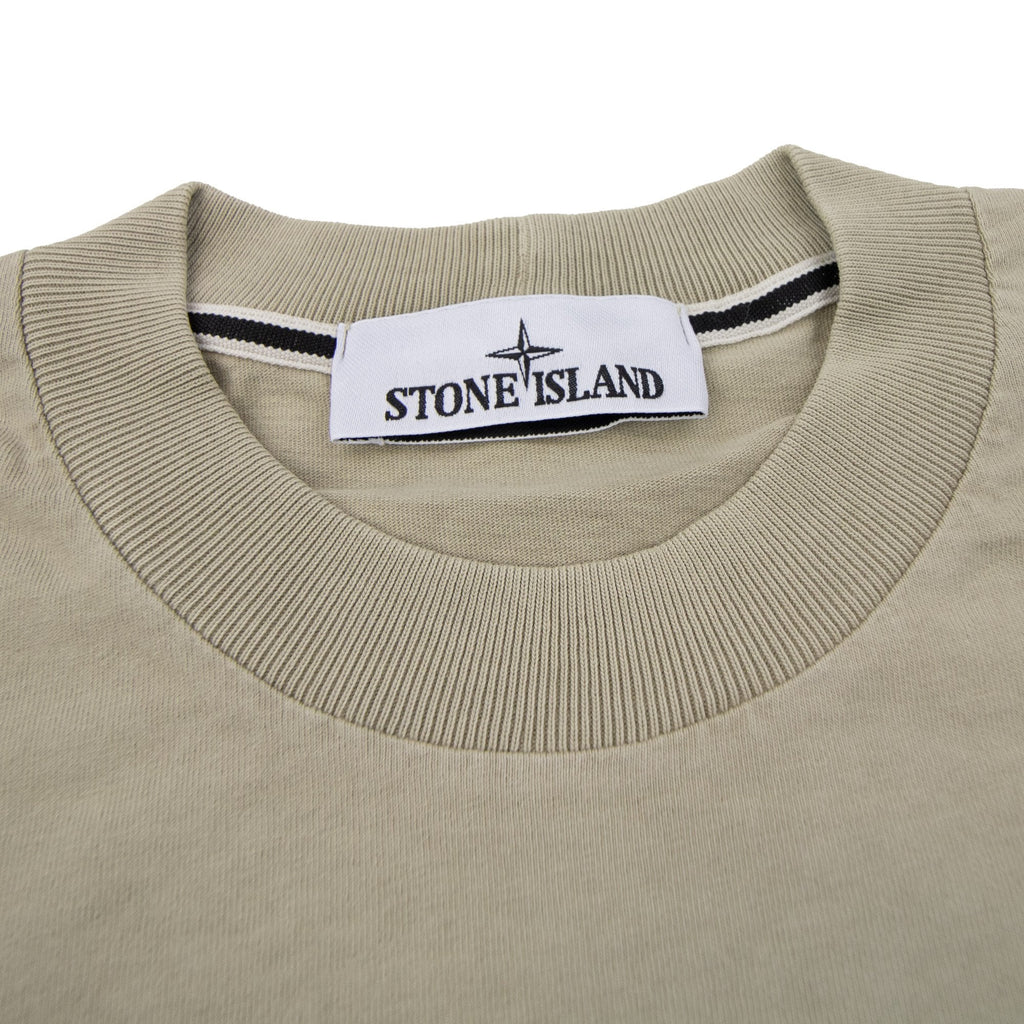 Stone Island 2100037 Regular-fit Short-sleeve T-shirt With Industrial Print Desert V009a