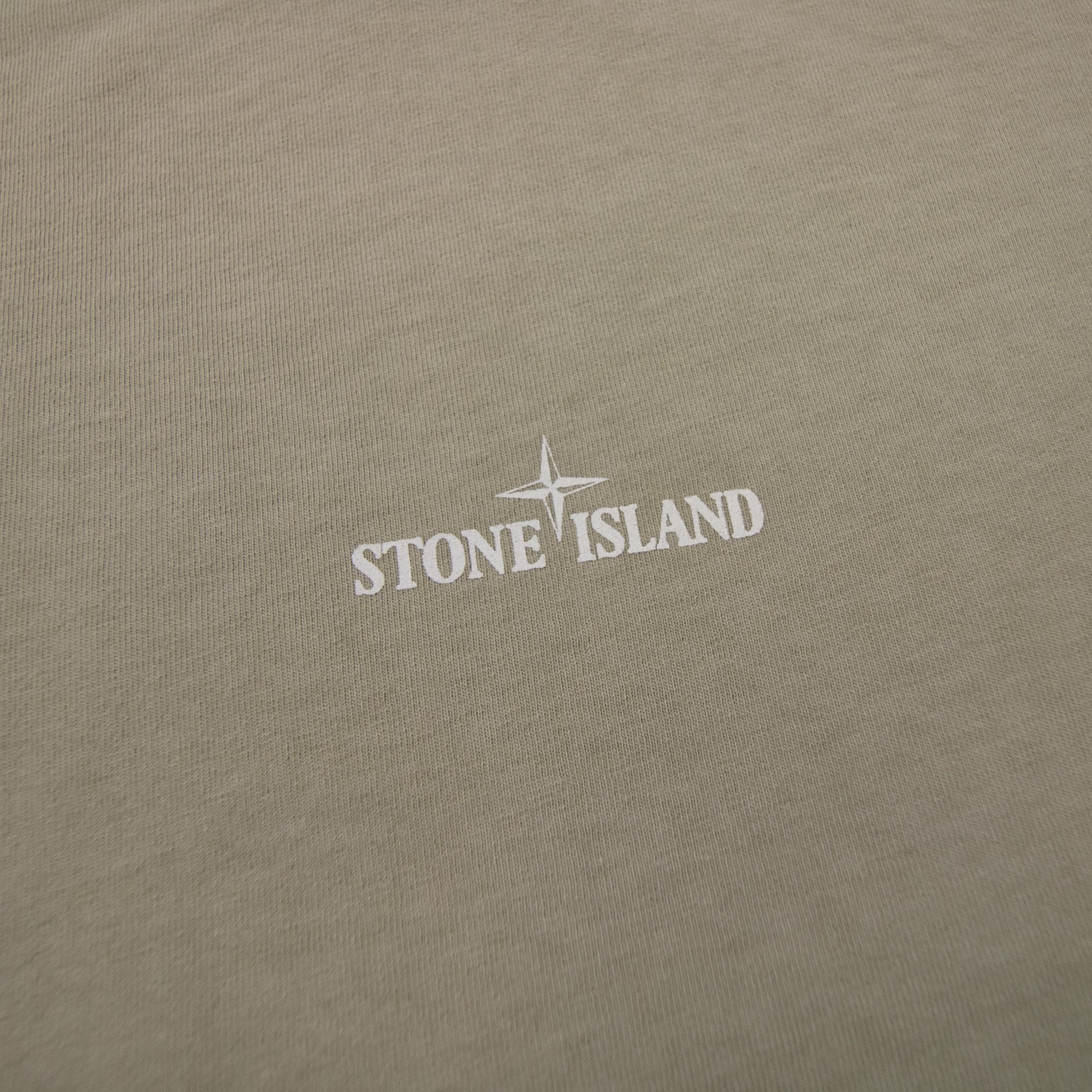 Stone Island 2100037 Regular-fit Short-sleeve T-shirt With Industrial Print Desert V009a