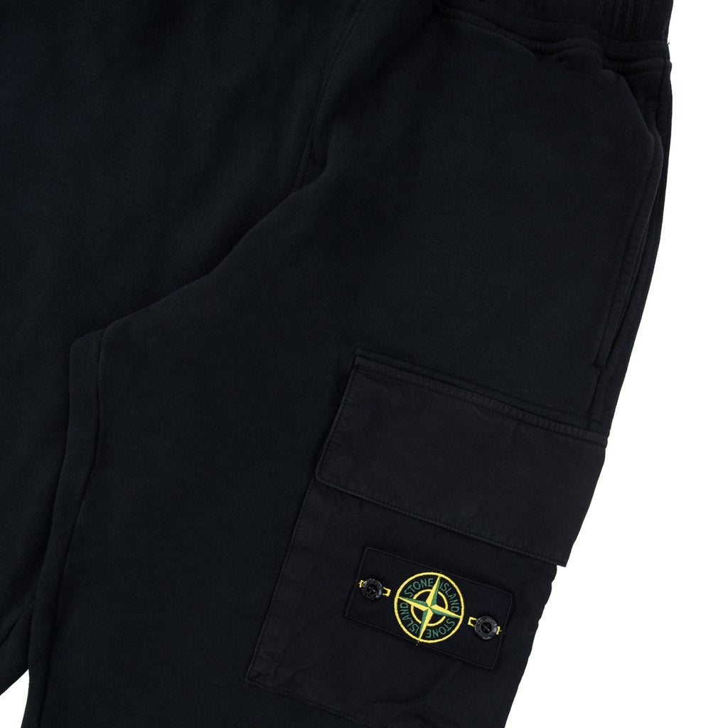 Stone Island 6200003 Regular-fit Joggers With Bellows Leg Pocket Black V0029