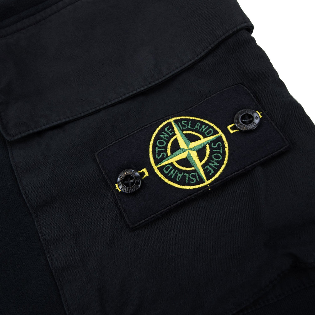 Stone Island 6200003 Regular-fit Joggers With Bellows Leg Pocket Black V0029
