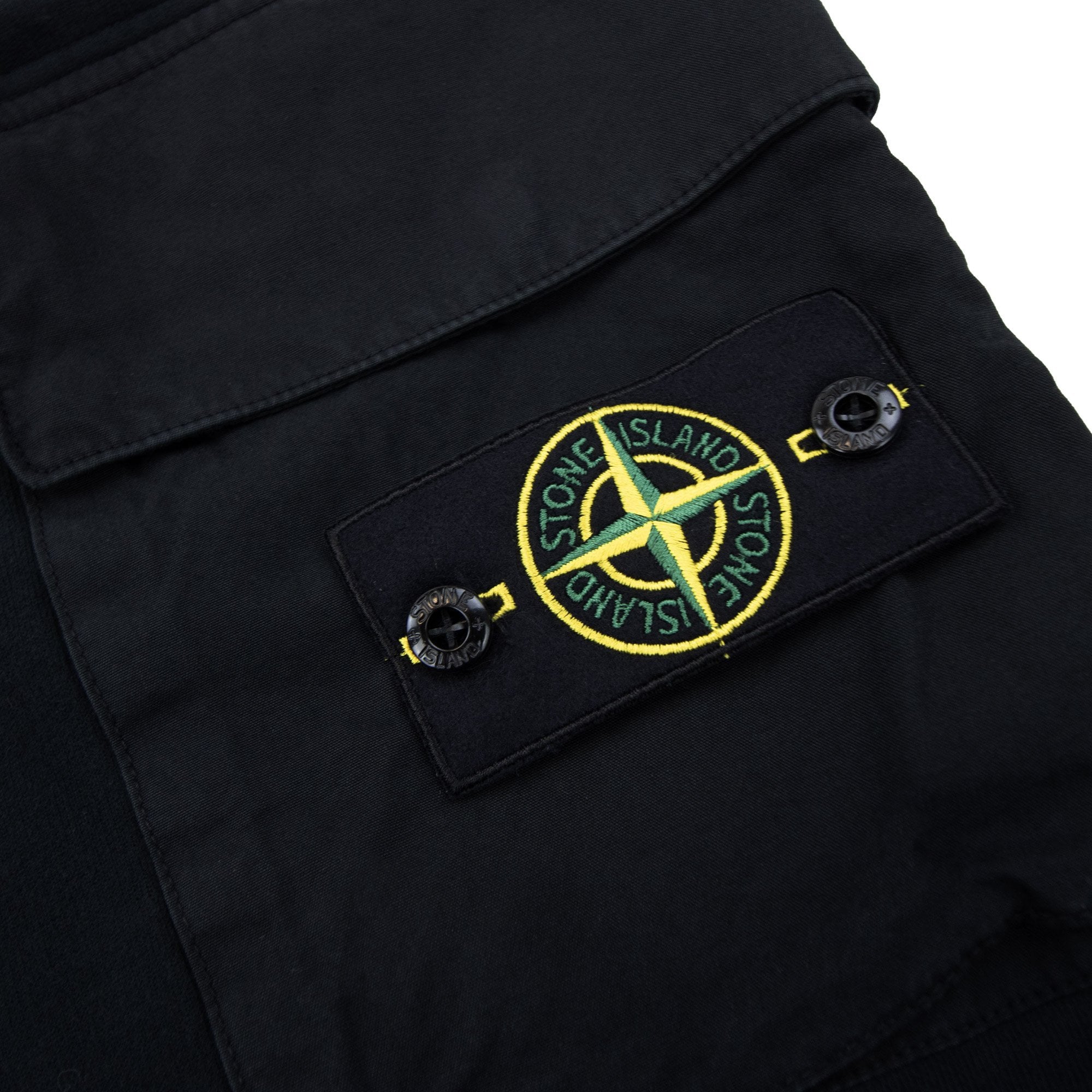 Stone Island 6200003 Regular-fit Joggers With Bellows Leg Pocket Black V0029