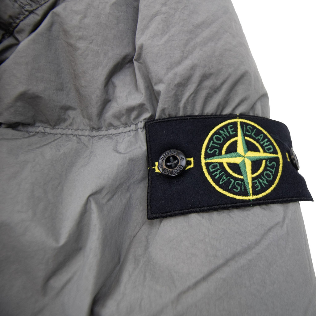 Stone Island 4100012 Crinkle Hooded Down Parka With Wind Resistance Cement V006b