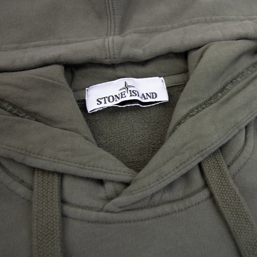 Stone Island 6100029 Hooded Sweatshirt With Pouch Pocket Khaki V0054