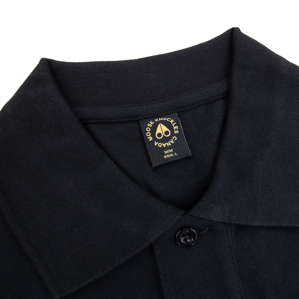 Moose Knuckles Gold Series Everett Polo Black