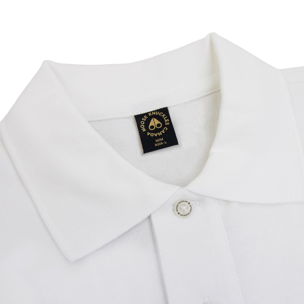 Moose Knuckles Gold Series Everett Polo White