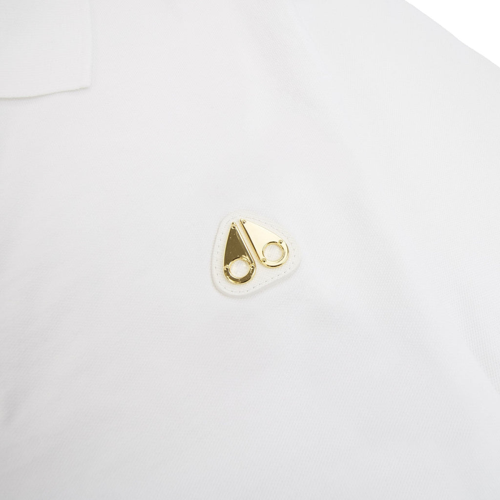 Moose Knuckles Gold Series Everett Polo White