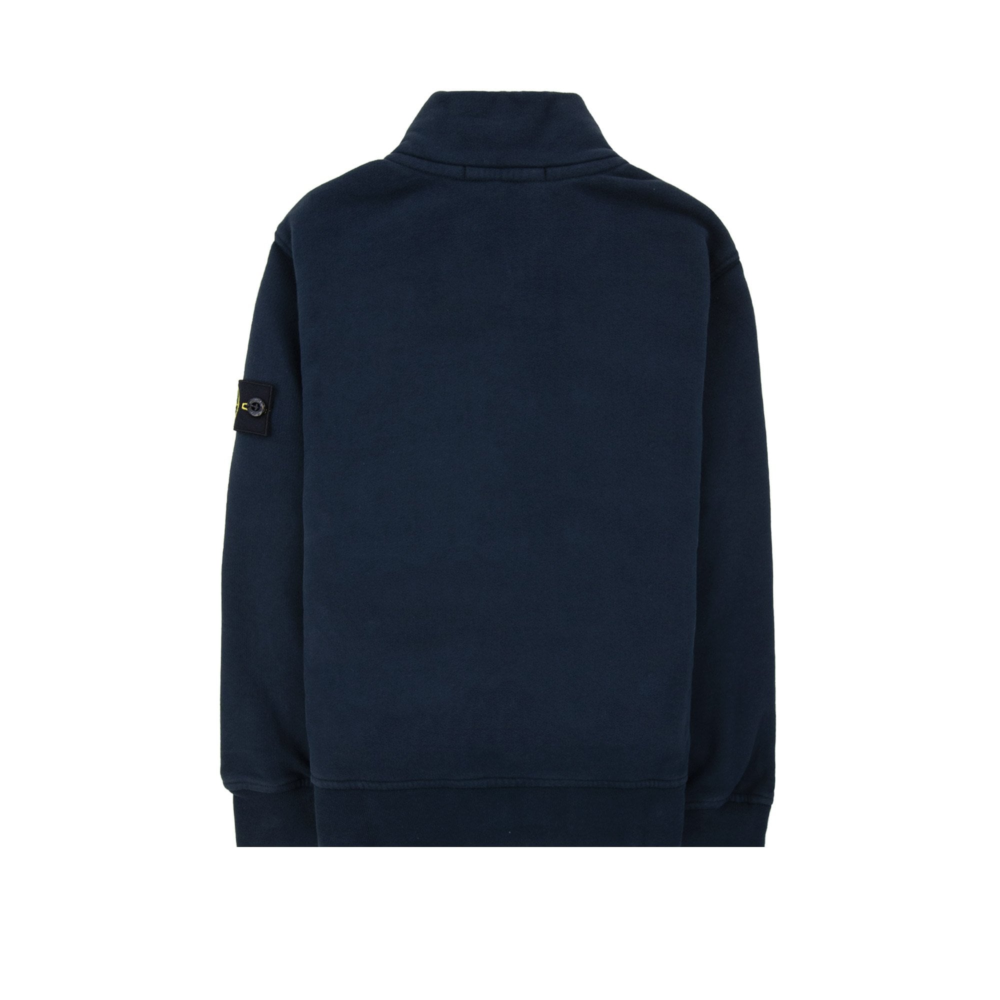 Stone Island Junior 6100002 Organic Fleece Zip Up Track Jacket Navy V0020
