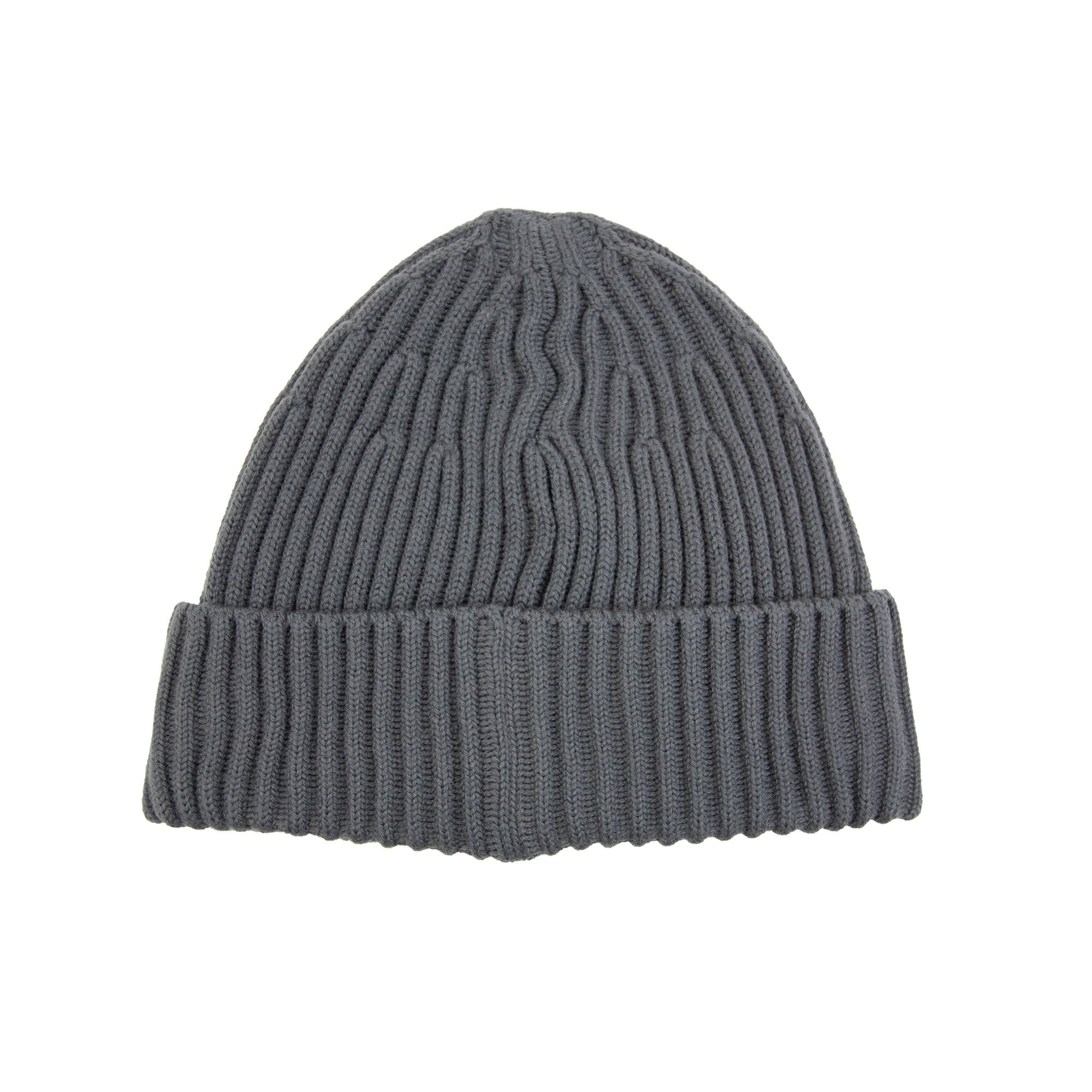 Stone Island N100002 Full Rib Wool Beanie Dark Grey V0062