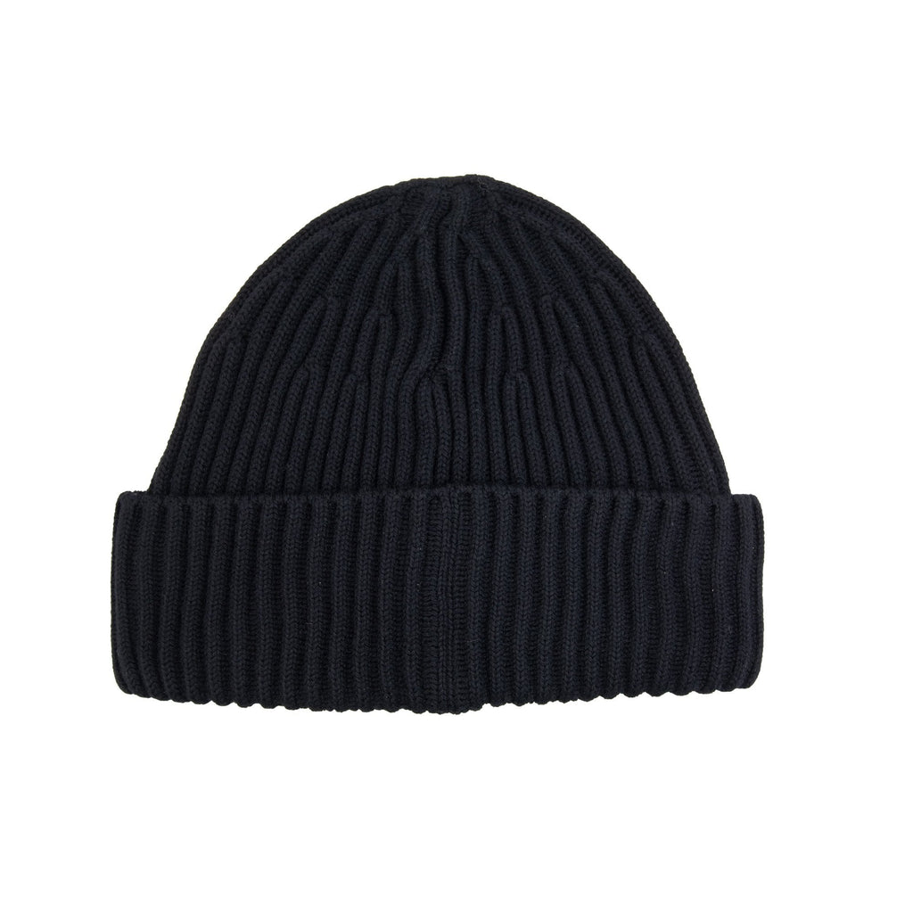 Stone Island N100002 Full Rib Wool Beanie Black V0029