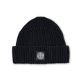 Stone Island N100002 Full Rib Wool Beanie Black V0029