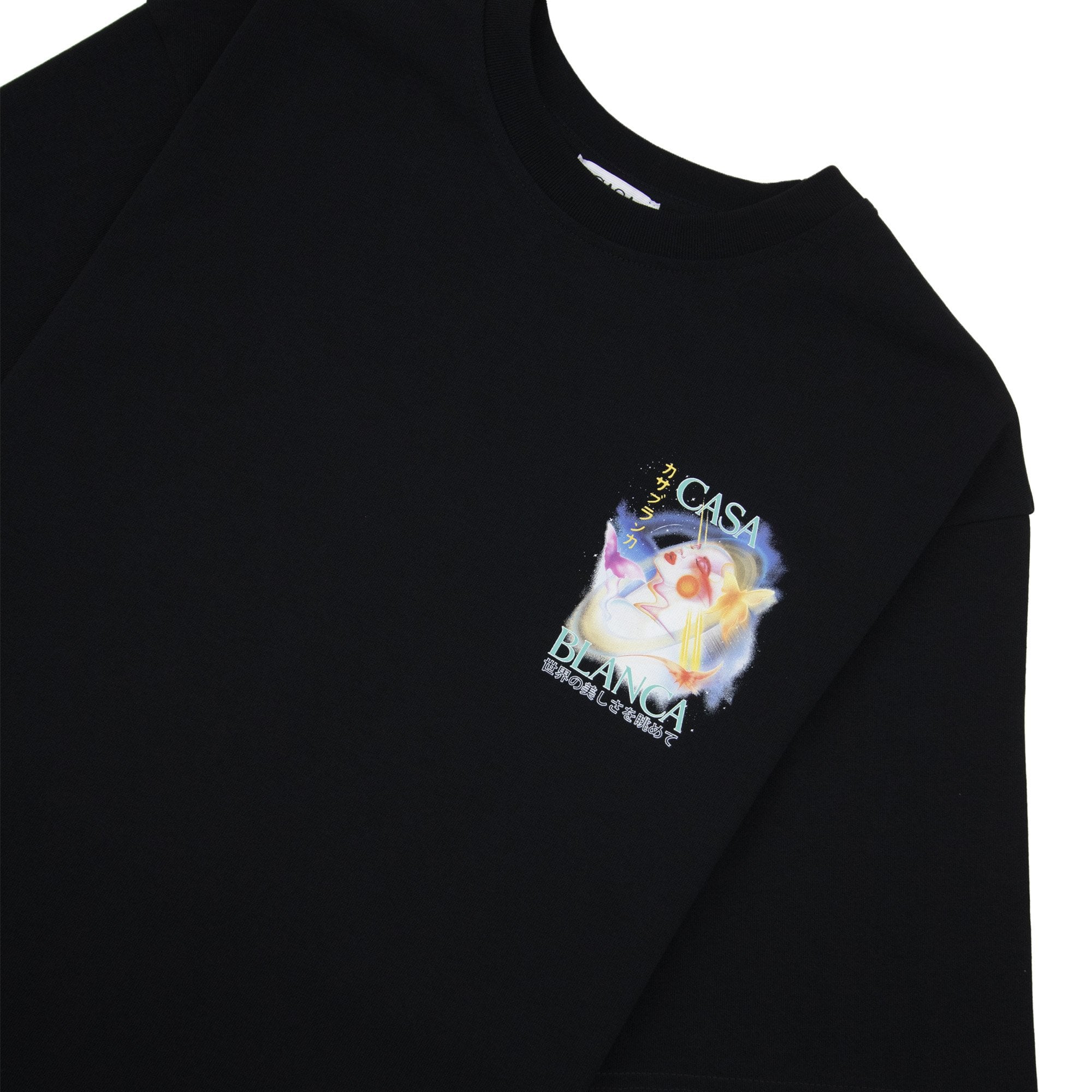 Casablanca Galactic Connection Printed T Shirt Black