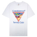 Casablanca Tennis Club Icon Printed T Shirt White